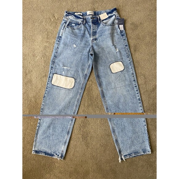 Universal Thread Denim - Universal Thread 90s Baggy Mid Rise Patchwork Jeans Women’s Size 8